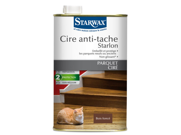 CIRE ANTI TACHE STARLON PARQUET BOIS FONCE 1L STARWAX