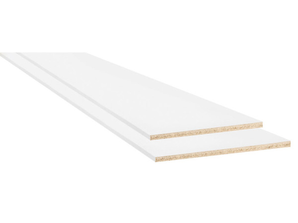TABLETTE MELAMINEE 250X40CM EPAISSEUR 18MM BLANCHE