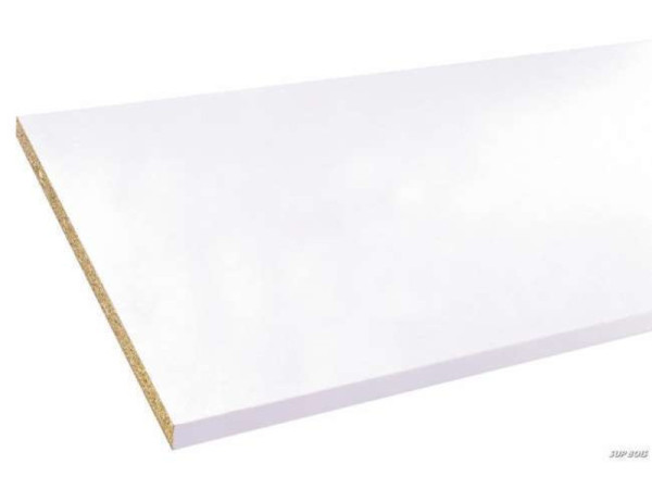 TABLETTE MELAMINEE 250X60CM EPAISSEUR 18MM BLANCHE