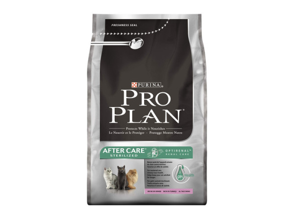 CROQUETTE CHAT STERILISE PRO PLAN ADULTE OPTIRENAL RICHE DINDE 1,5KG