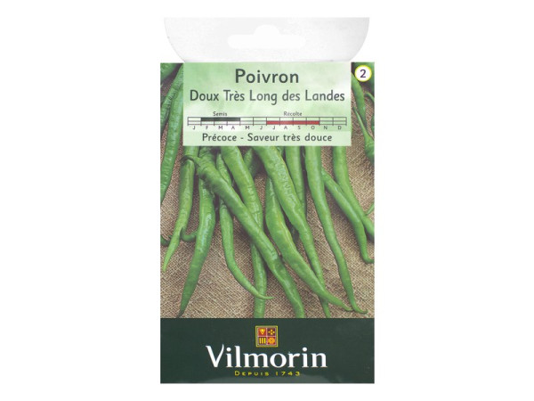POIVRON DOUX LONG DES LANDES SACHET SERIE 2 VILMORIN