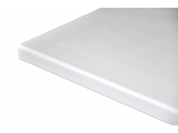 PLAN DE TRAVAIL DECOR BLANC 3040X645X38MM STRATIFIE 2 ARRONDIS